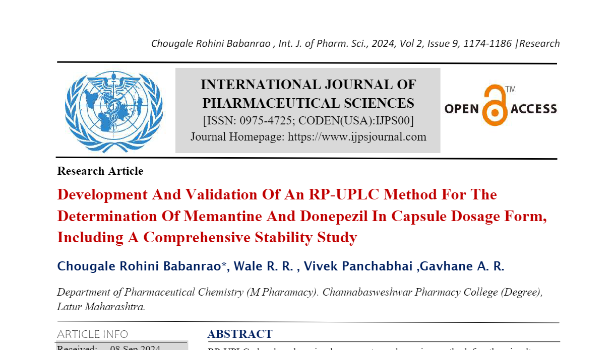 Development And Validation Of An RP-UPLC Method For The Determination ...