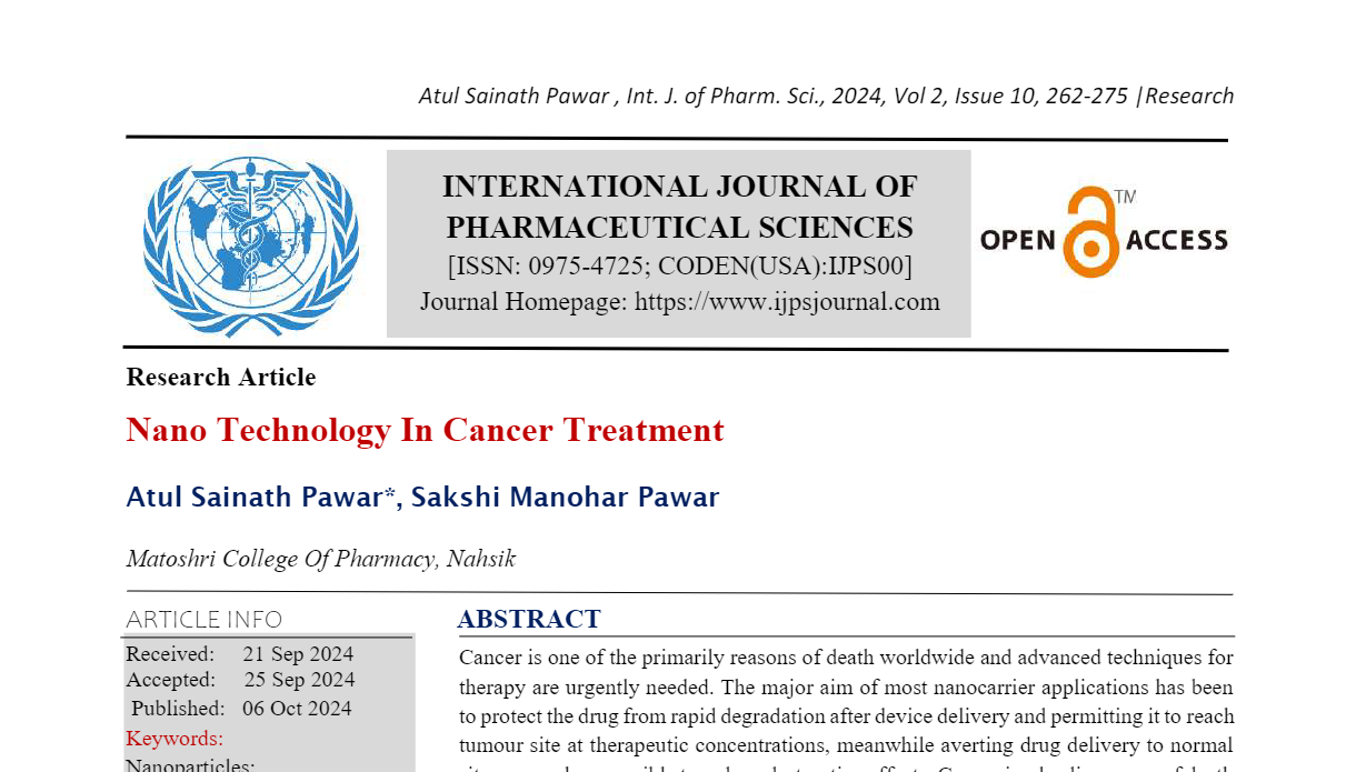 Nano Technology In Cancer Treatment