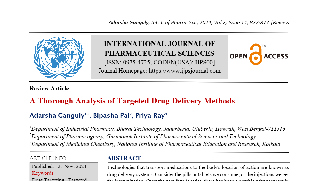 A Thorough Analysis of Targeted Drug Delivery Methods