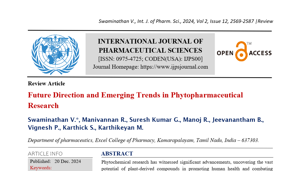 Future Direction and Emerging Trends in Phytopharmaceutical Research  