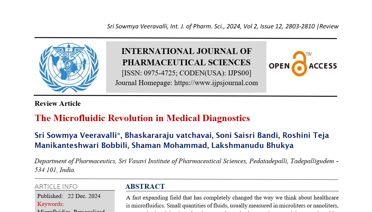 The Microfluidic Revolution in Medical Diagnostics