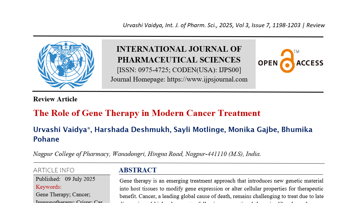 The Role of Gene Therapy in Modern Cancer Treatment