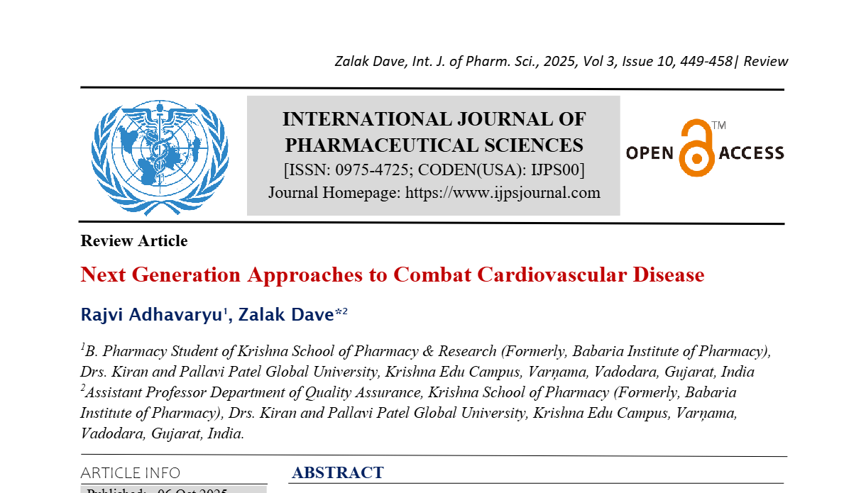 Next Generation Approaches to Combat Cardiovascular Disease