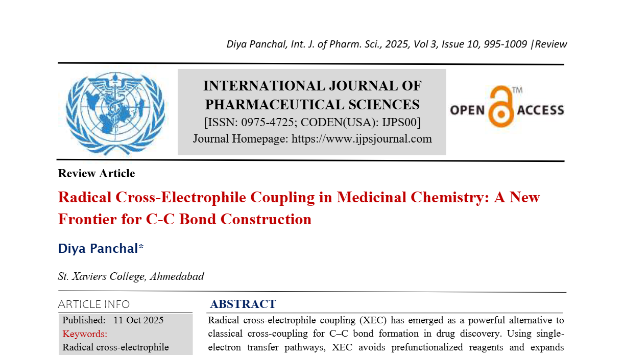 Radical Cross-Electrophile Coupling in Medicinal Chemistry: A New Frontier for C-C Bond Construction