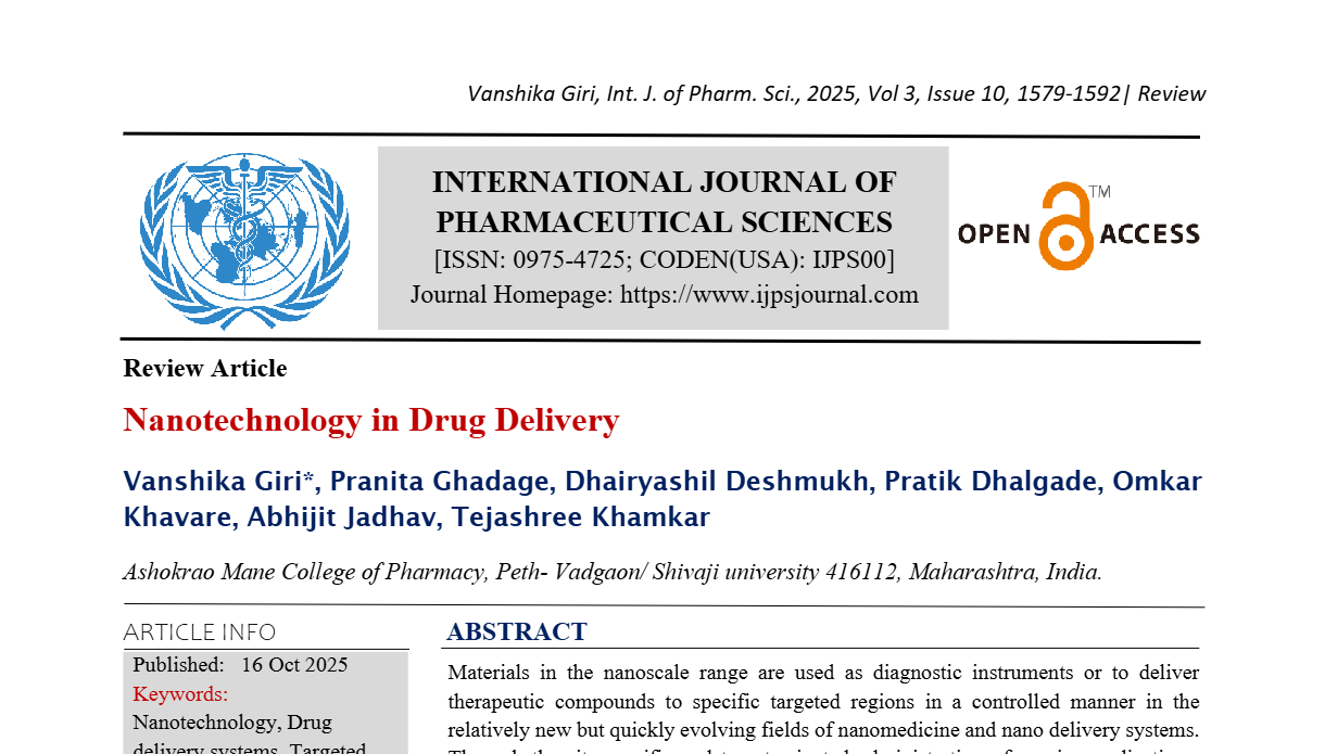 Nanotechnology in Drug Delivery