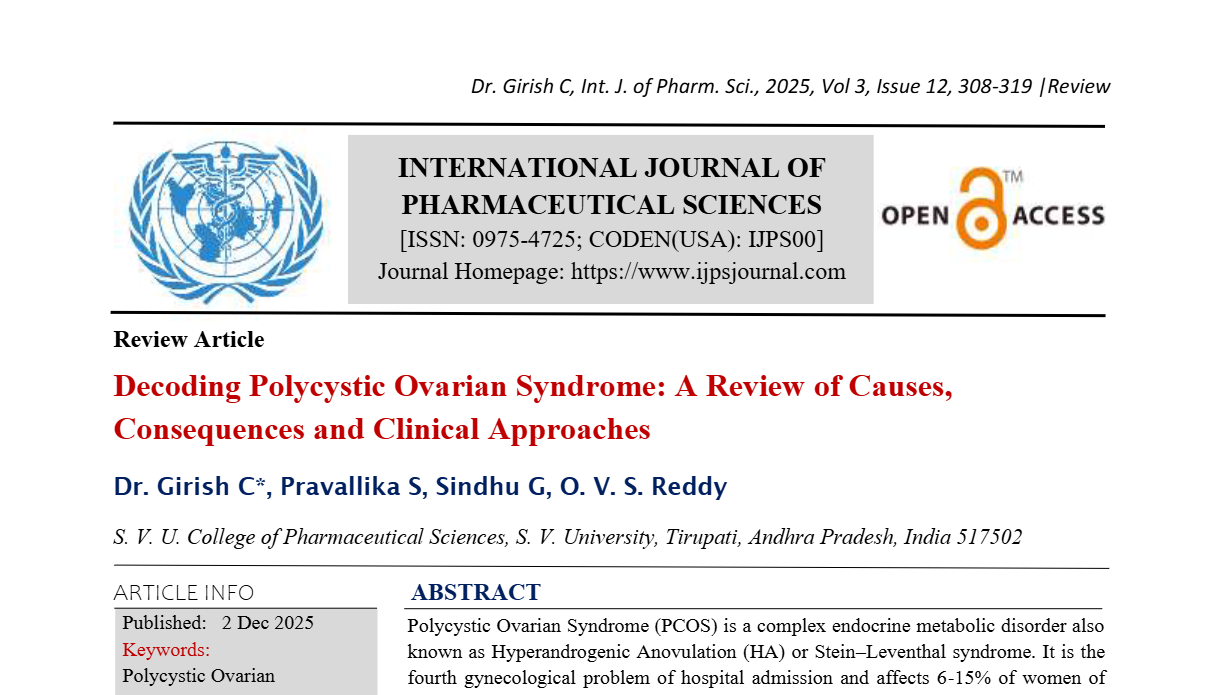 Decoding Polycystic Ovarian Syndrome: A Review of Causes, Consequences and Clinical Approaches