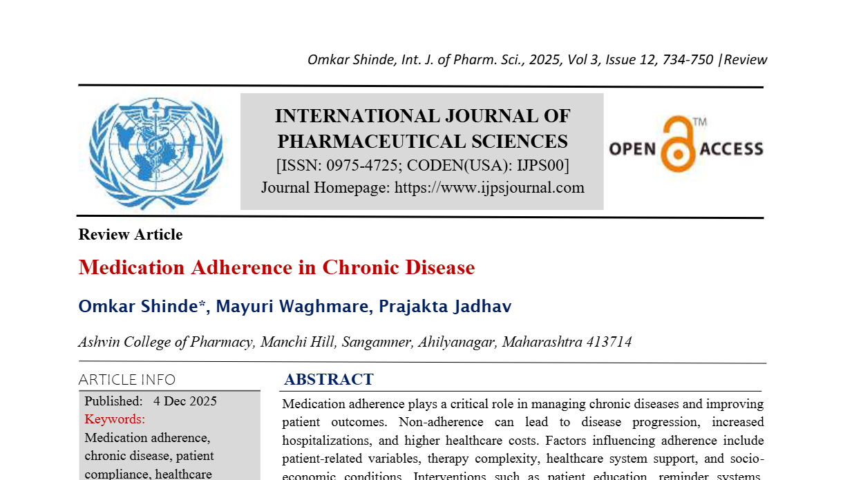 Medication Adherence in Chronic Disease