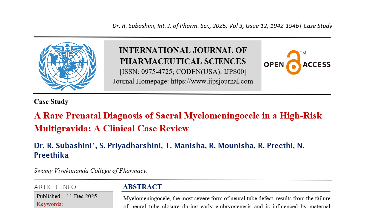A Rare Prenatal Diagnosis of Sacral Myelomeningocele in a High-Risk Multigravida: A Clinical Case Review