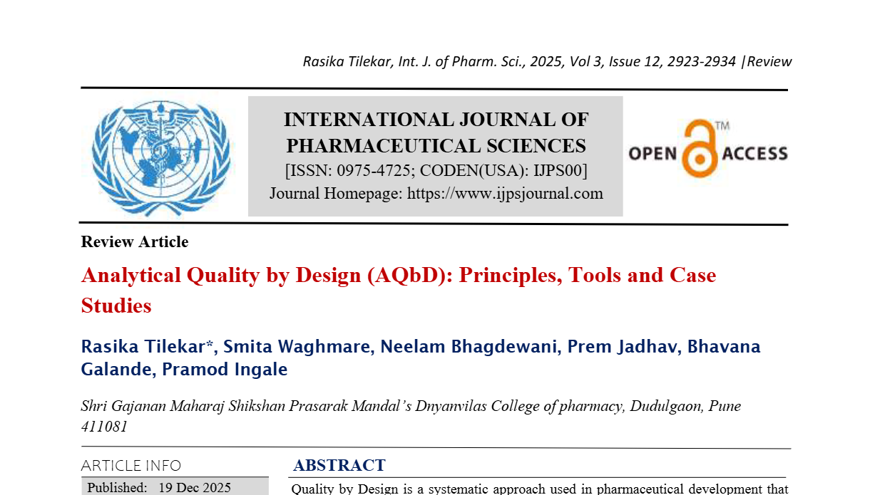Analytical Quality by Design (AQbD): Principles, Tools and Case Studies