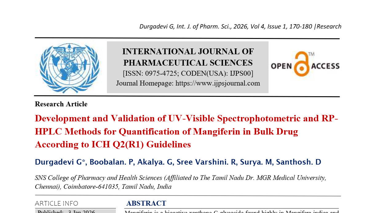 Development and Validation of UV-Visible Spectrophotometric and RP-HPLC Methods for Quantification of Mangiferin in Bulk Drug According to ICH Q2(R1) Guidelines