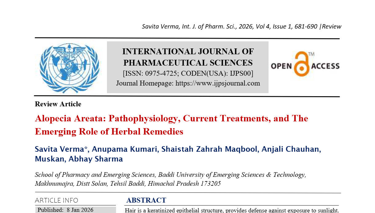 Alopecia Areata: Pathophysiology, Current Treatments, and The Emerging Role of Herbal Remedies