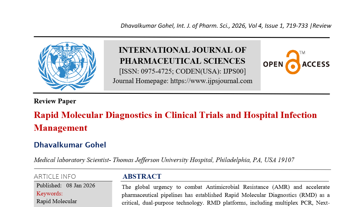 Rapid Molecular Diagnostics in Clinical Trials and Hospital Infection Management
