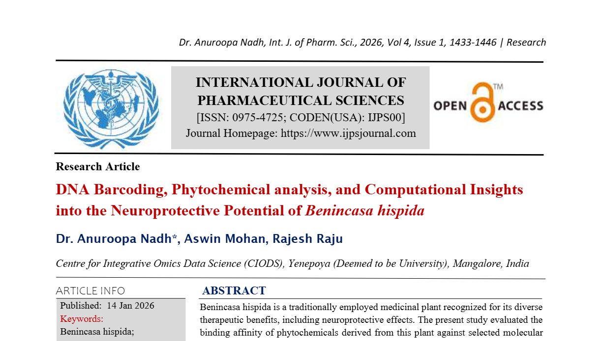 DNA Barcoding, Phytochemical analysis, and Computational Insights into the Neuroprotective Potential of Benincasa hispida