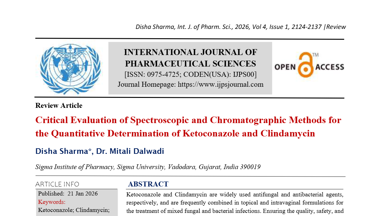 Critical Evaluation of Spectroscopic and Chromatographic Methods for the Quantitative Determination of Ketoconazole and Clindamycin