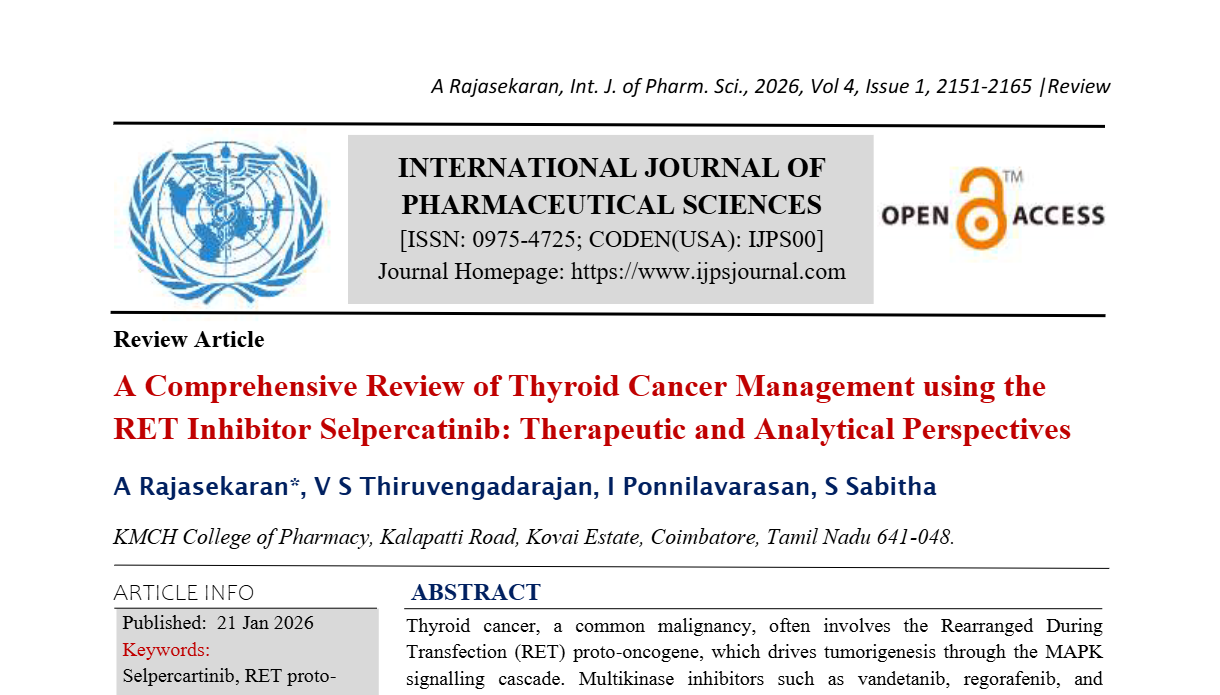 A Comprehensive Review of Thyroid Cancer Management using the RET Inhibitor Selpercatinib: Therapeutic and Analytical Perspectives