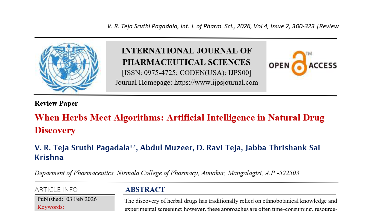 When Herbs Meet Algorithms Artificial Intelligence in Natural Drug Discovery