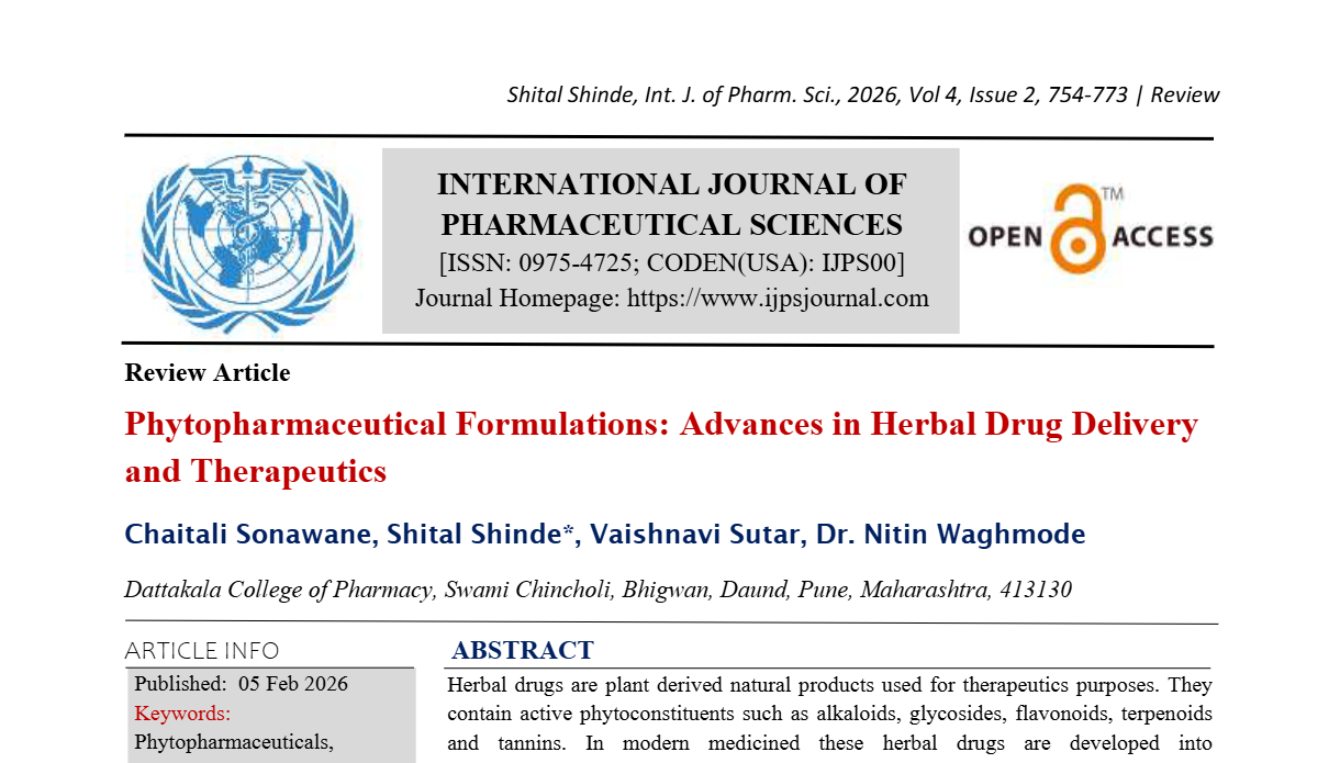 Phytopharmaceutical Formulations: Advances in Herbal Drug Delivery and Therapeutics