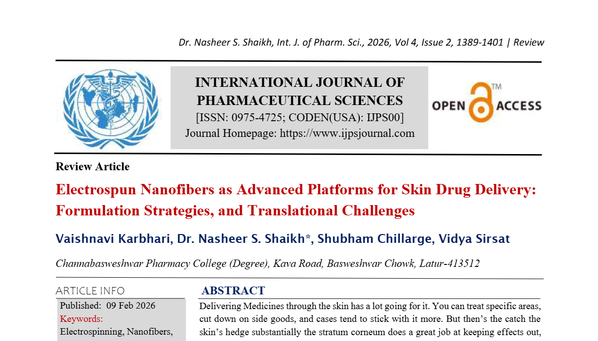 Electrospun Nanofibers as Advanced Platforms for Skin Drug Delivery: Formulation Strategies, and Translational Challenges