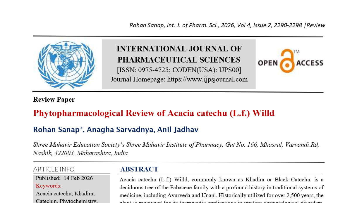 Phytopharmacological Review of Acacia catechu (L.f.) Willd
