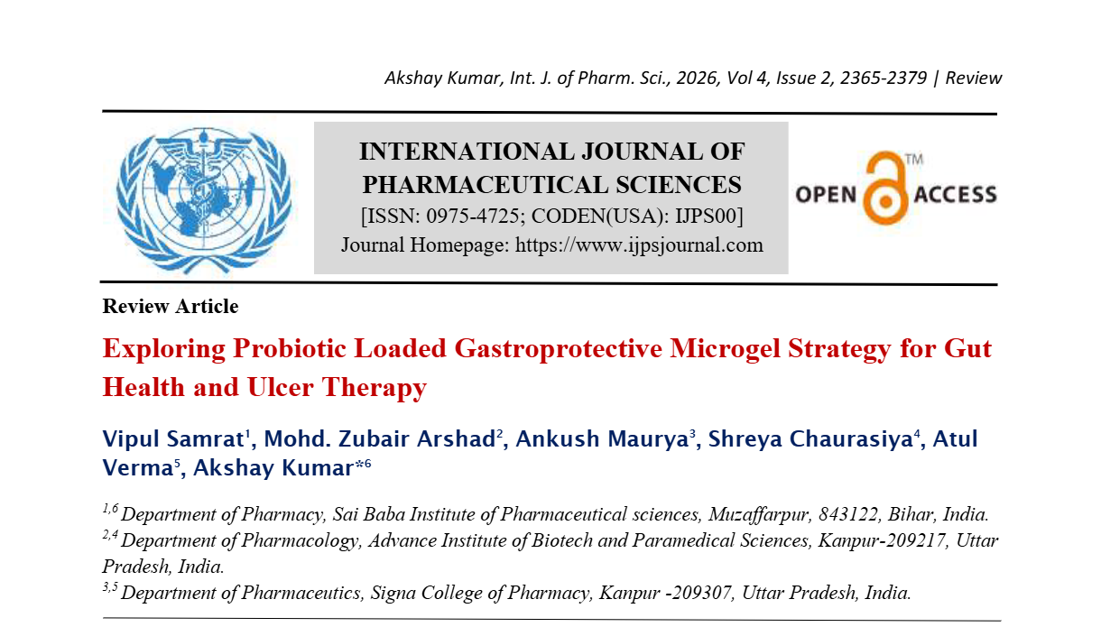 Exploring Probiotic Loaded Gastroprotective Microgel Strategy for Gut Health and Ulcer Therapy