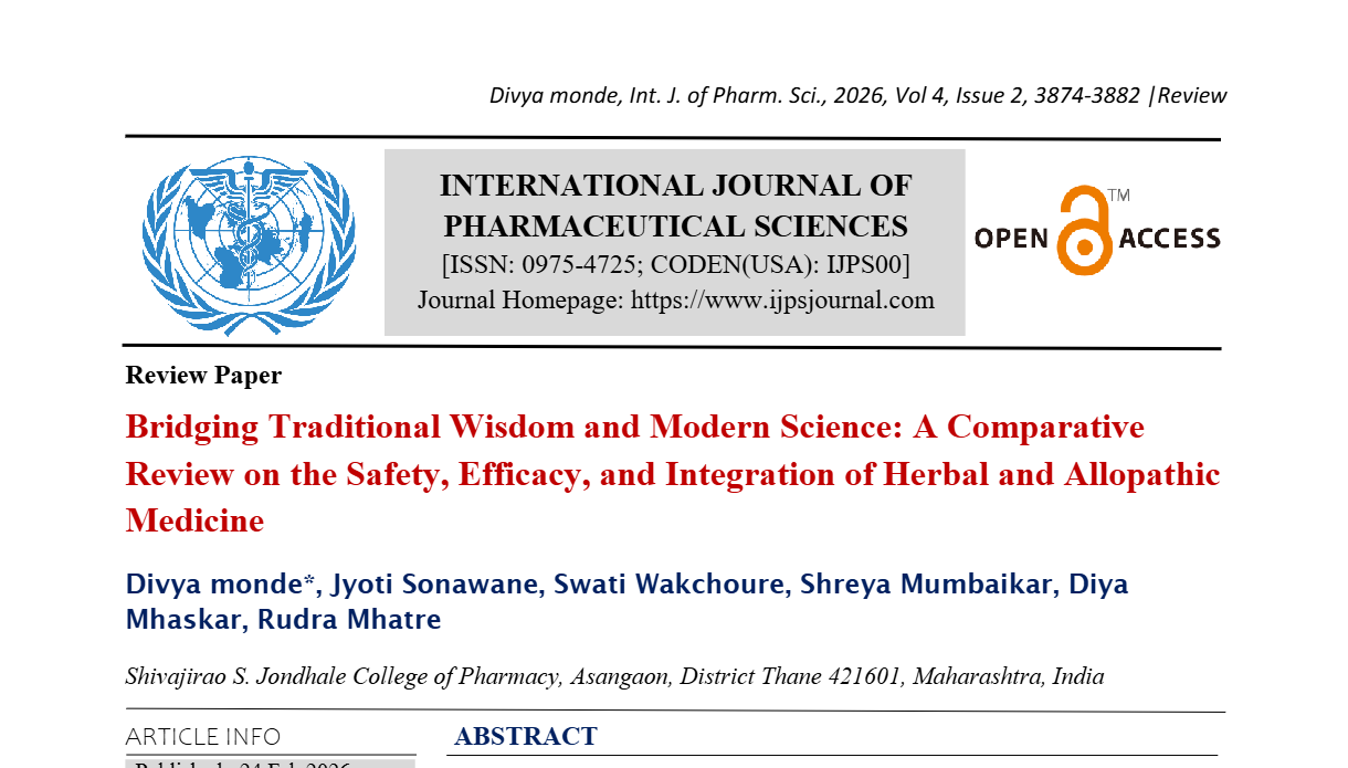 Bridging Traditional Wisdom and Modern Science: A Comparative Review on the Safety, Efficacy, and Integration of Herbal and Allopathic Medicine