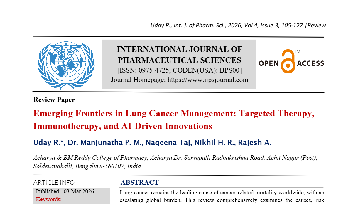 Emerging Frontiers in Lung Cancer Management: Targeted Therapy, Immunotherapy, and AI-Driven Innovations