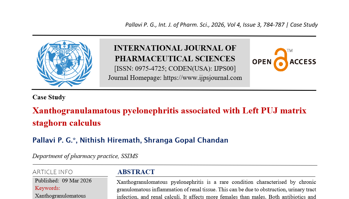 Xanthogranulamatous pyelonephritis associated with Left PUJ matrix staghorn calculus 