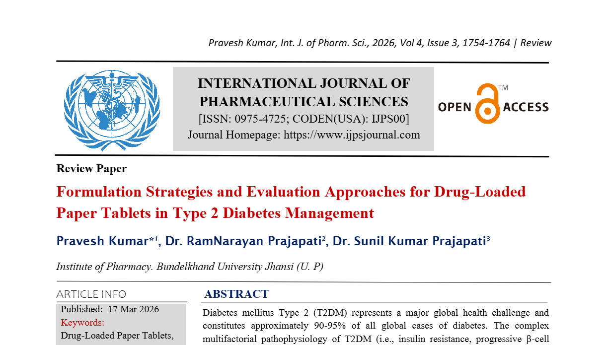 Formulation Strategies and Evaluation Approaches for Drug-Loaded Paper Tablets in Type 2 Diabetes Management.