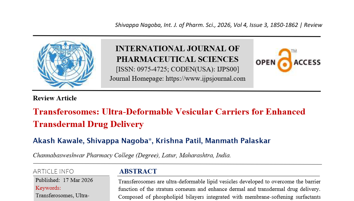 Transferosomes: Ultra-Deformable Vesicular Carriers for Enhanced Transdermal Drug Delivery