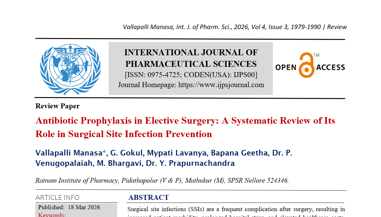 Antibiotic Prophylaxis in Elective Surgery: A Systematic Review of Its Role in Surgical Site Infection Prevention