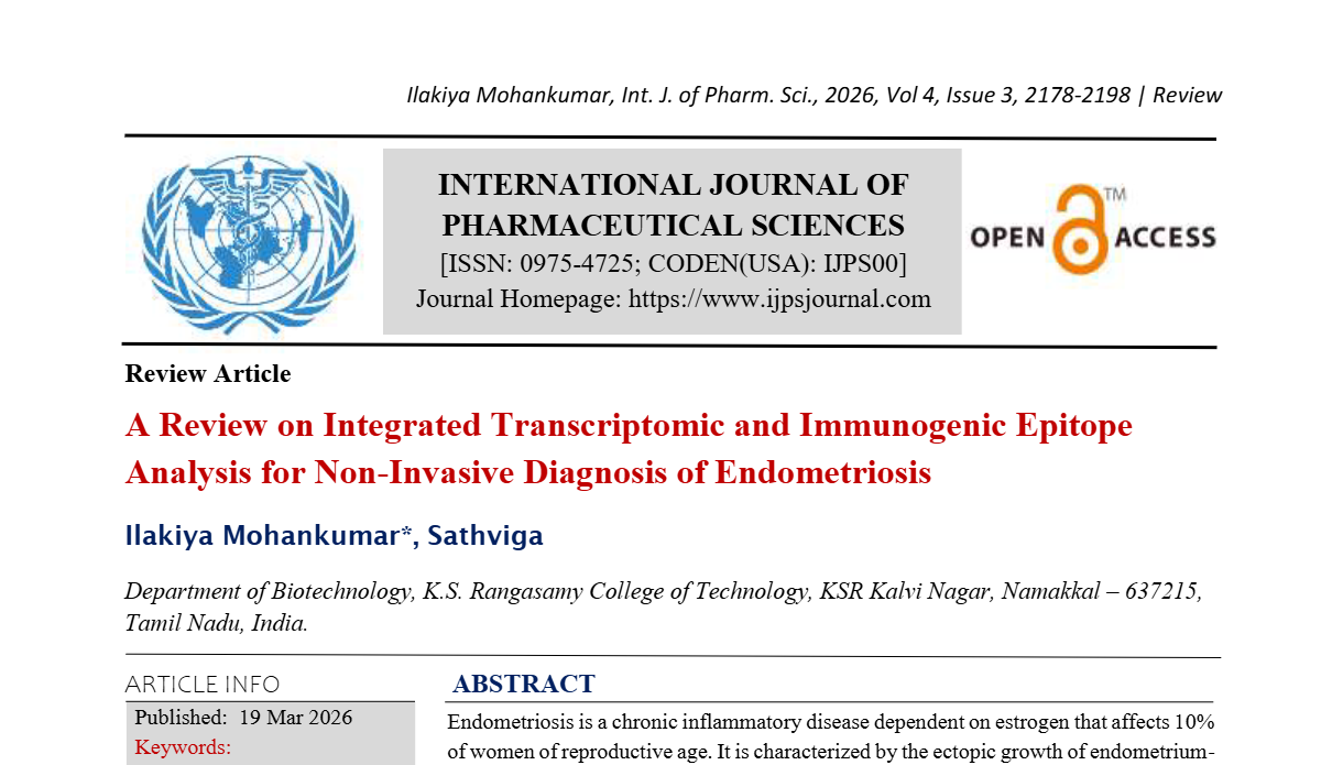 A Review on Integrated Transcriptomic and Immunogenic Epitope Analysis for Non-Invasive Diagnosis of Endometriosis