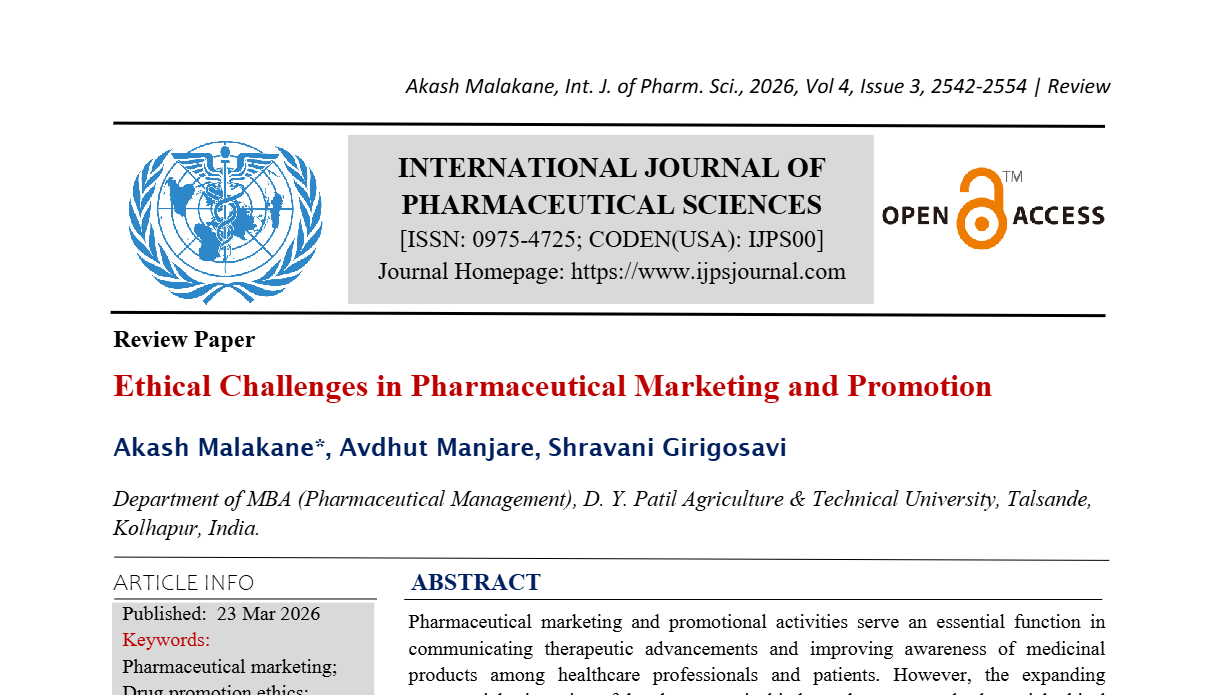 Ethical Challenges in Pharmaceutical Marketing and Promotion
