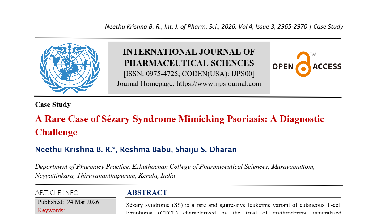 A Rare Case of Sézary Syndrome Mimicking Psoriasis: A Diagnostic Challenge