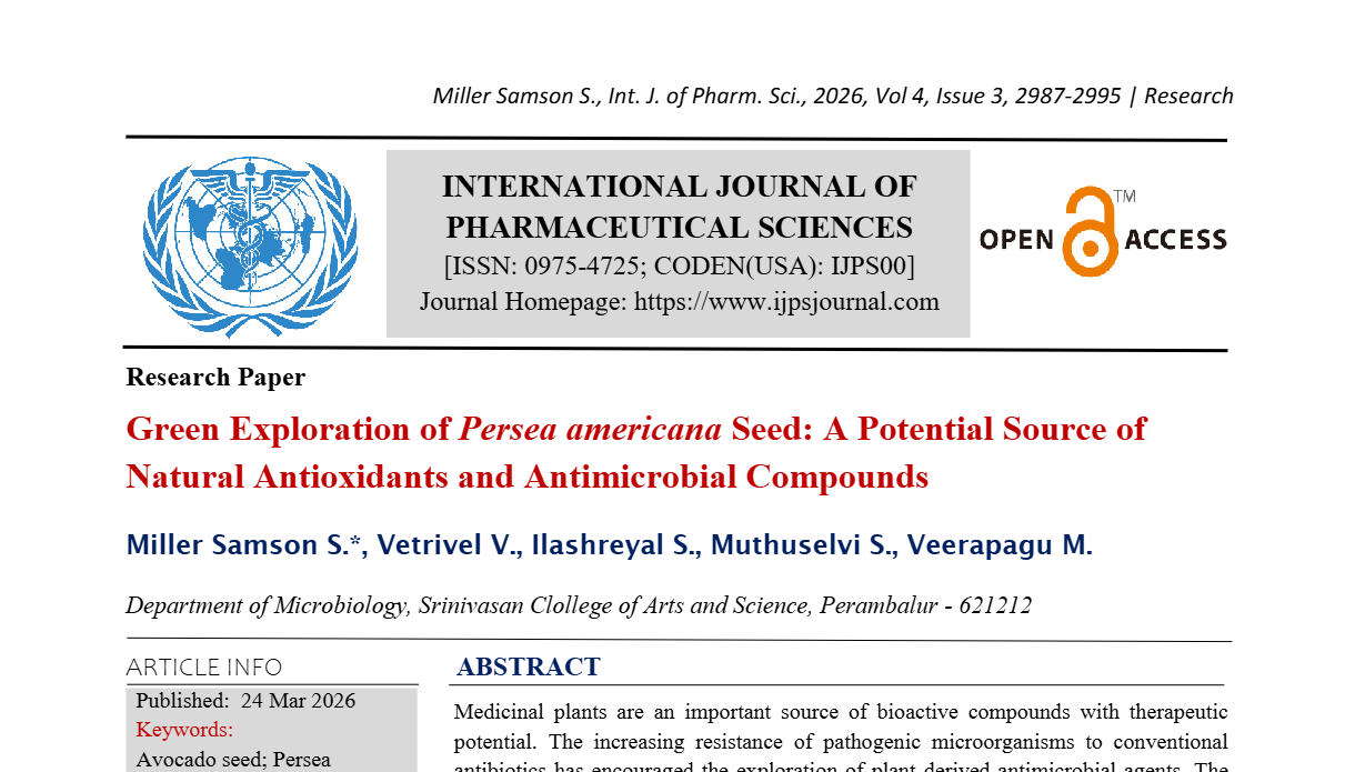 Green Exploration of Persea americana Seed: A Potential Source of Natural Antioxidants and Antimicrobial Compounds