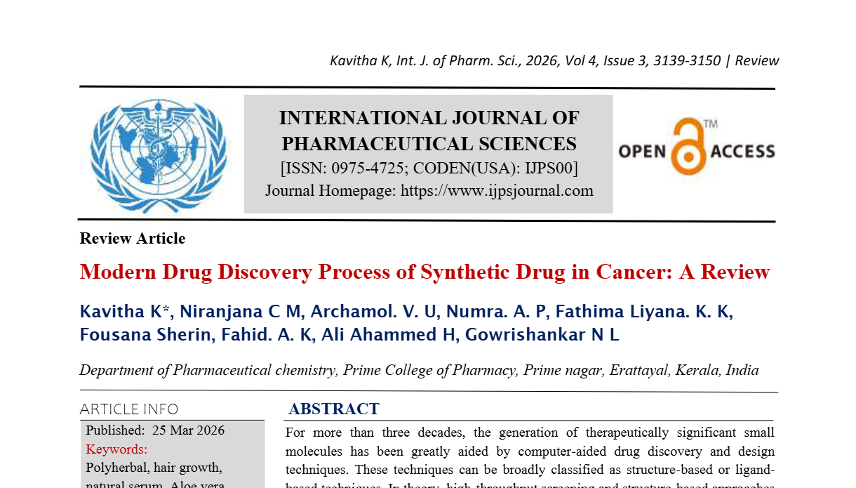 Modern Drug Discovery Process of Synthetic Drug in Cancer: A Review