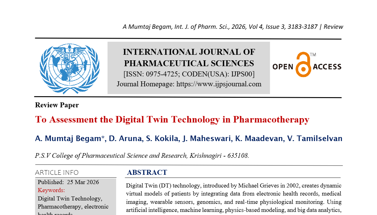 To Assessment the Digital Twin Technology in Pharmacotherapy 