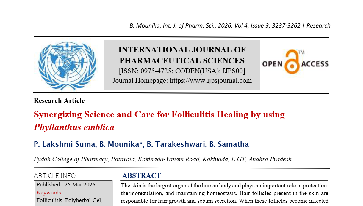 Synergizing Science and Care for Folliculitis Healing by using Phyllanthus emblica