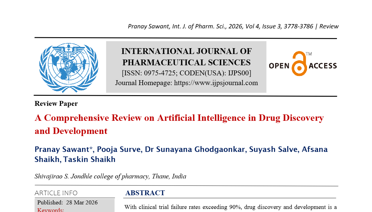 A Comprehensive review on Artificial Intelligence in Drug Discovery and Development