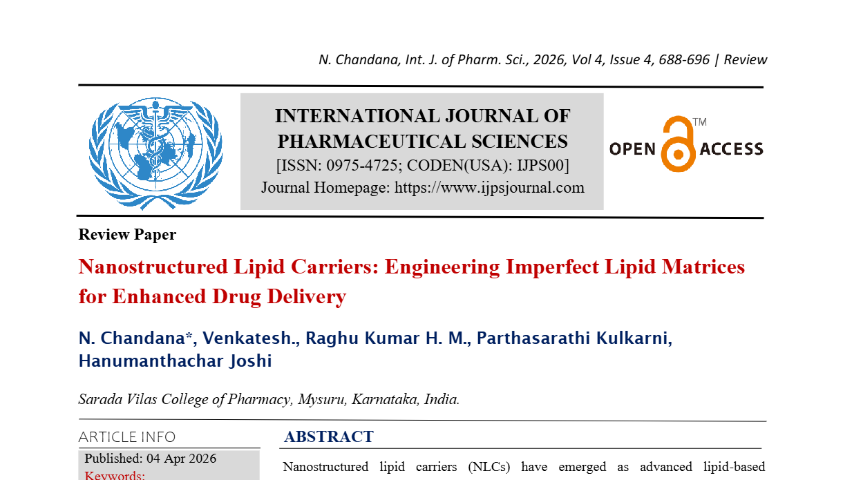 Nanostructured Lipid Carriers: Engineering Imperfect Lipid Matrices for Enhanced Drug Delivery
