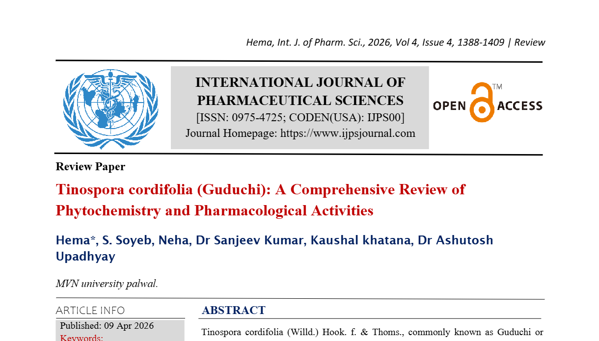 Tinospora cordifolia (Guduchi): A Comprehensive Review of Phytochemistry and Pharmacological Activities