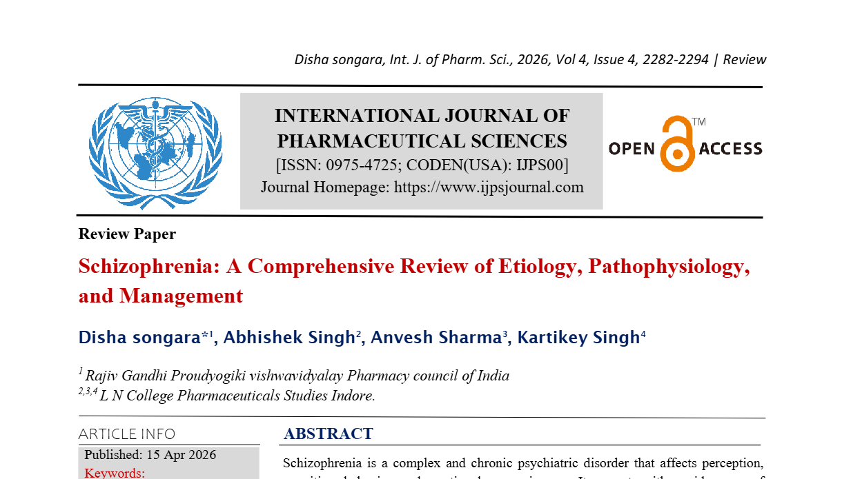 Schizophrenia: A Comprehensive Review of Etiology, Pathophysiology, and Management