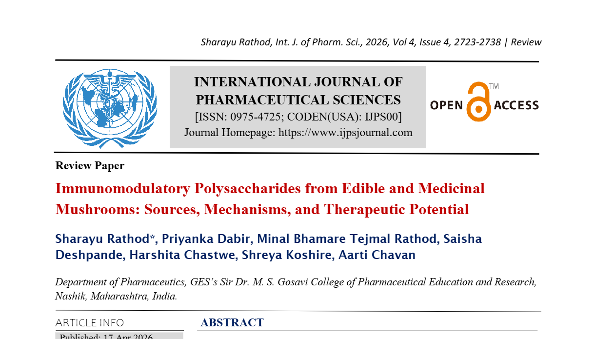 Immunomodulatory Polysaccharides from Edible and Medicinal Mushrooms: Sources, Mechanisms, and Therapeutic Potential