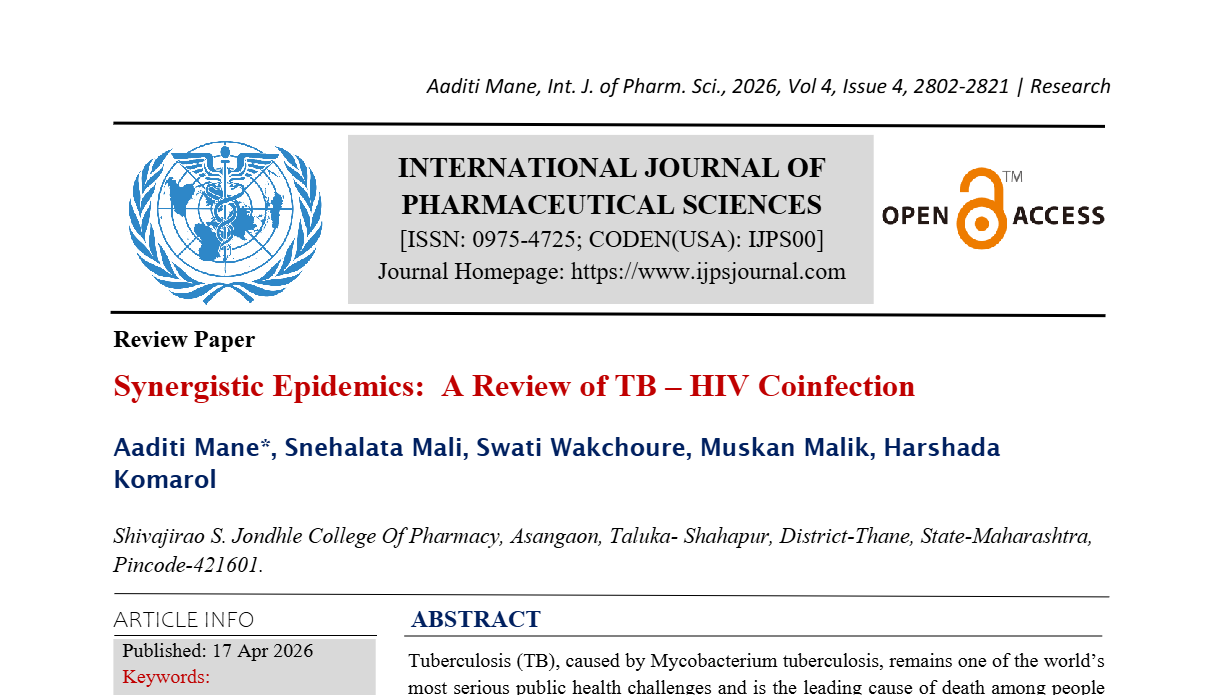 Synergistic Epidemics: A Review of TB - HIV Coinfection 