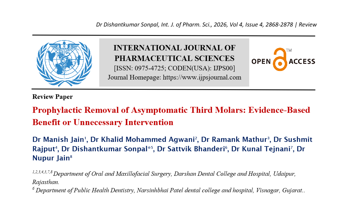 Prophylactic Removal of Asymptomatic Third Molars: Evidence-Based Benefit or Unnecessary Intervention