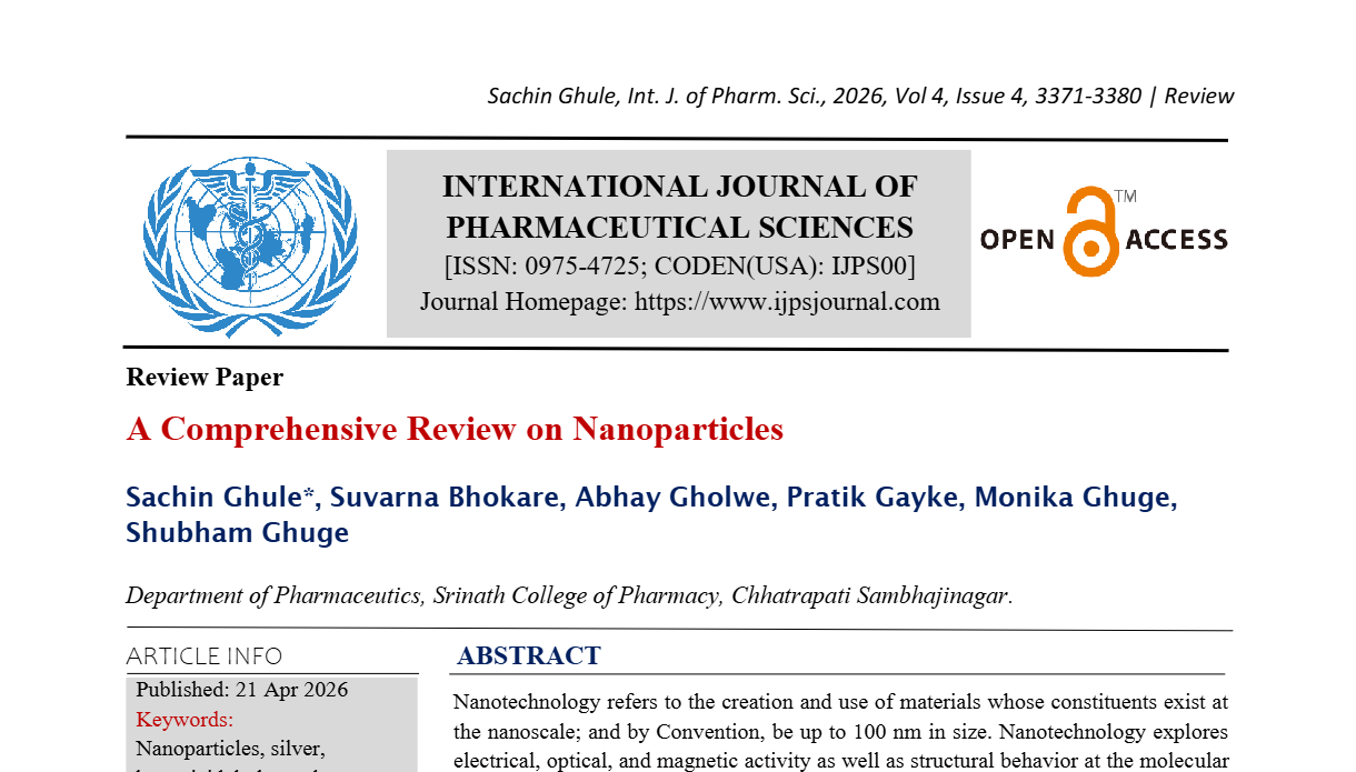 A Comprehensive Review On Nanoparticles