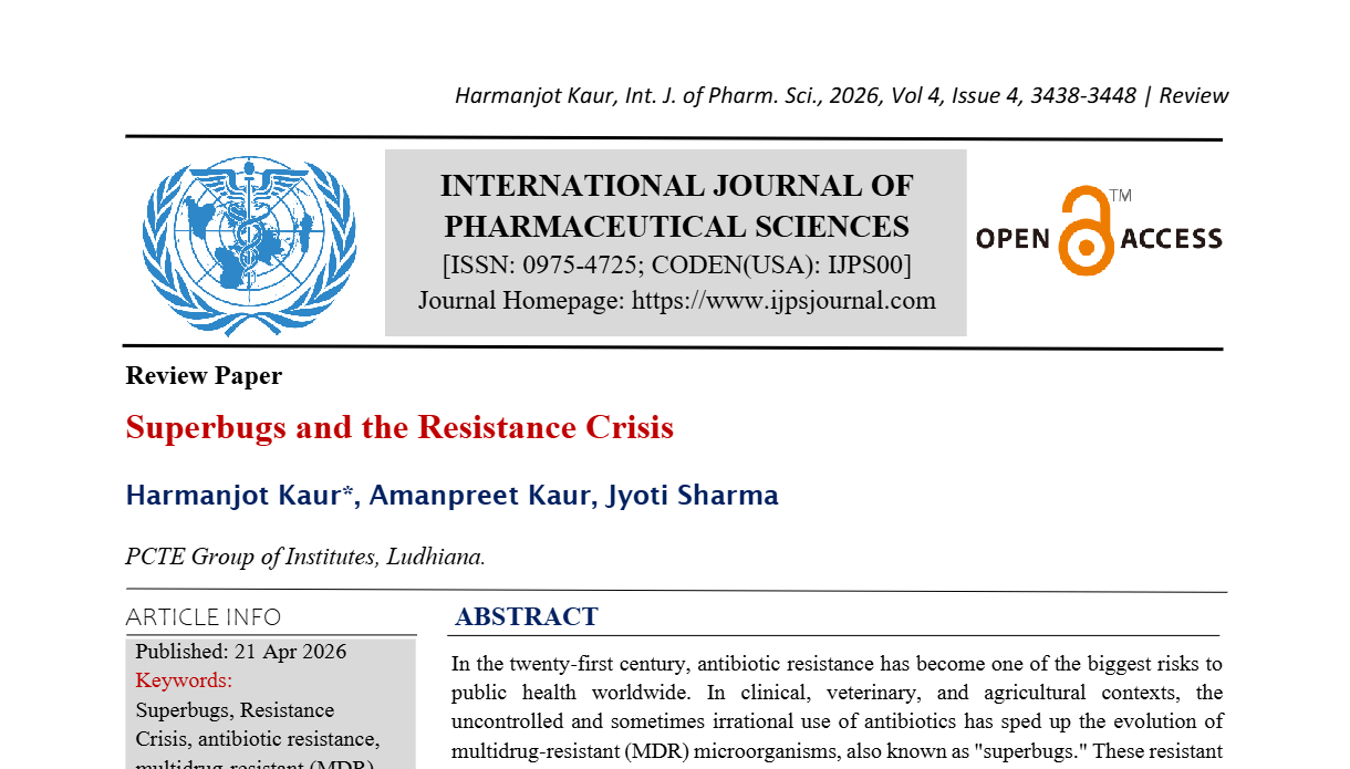 Superbugs and the Resistance Crisis