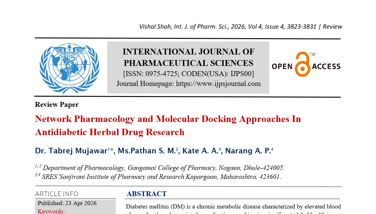 Network Pharmacology and Molecular Docking Approaches In Antidiabetic Herbal Drug Research