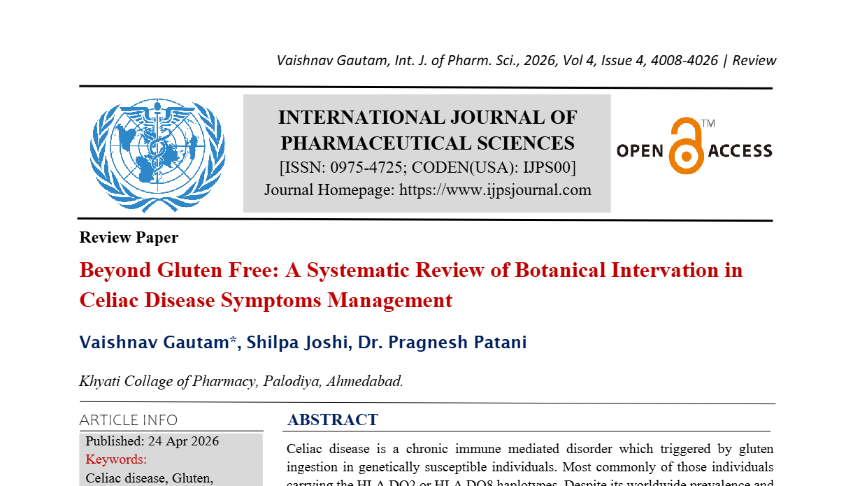 Beyond Gluten Free: A Systematic Review of Botanical Intervation in Celiac Disease Symptoms Management