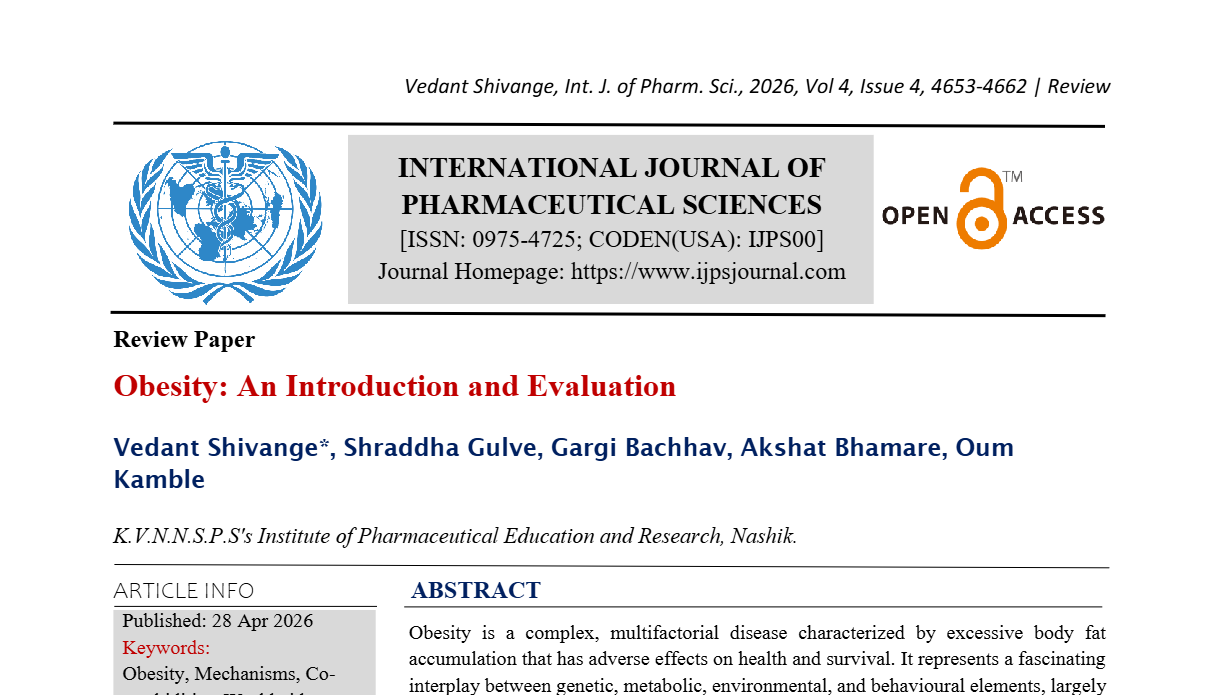 Obesity: An Introduction and Evaluation