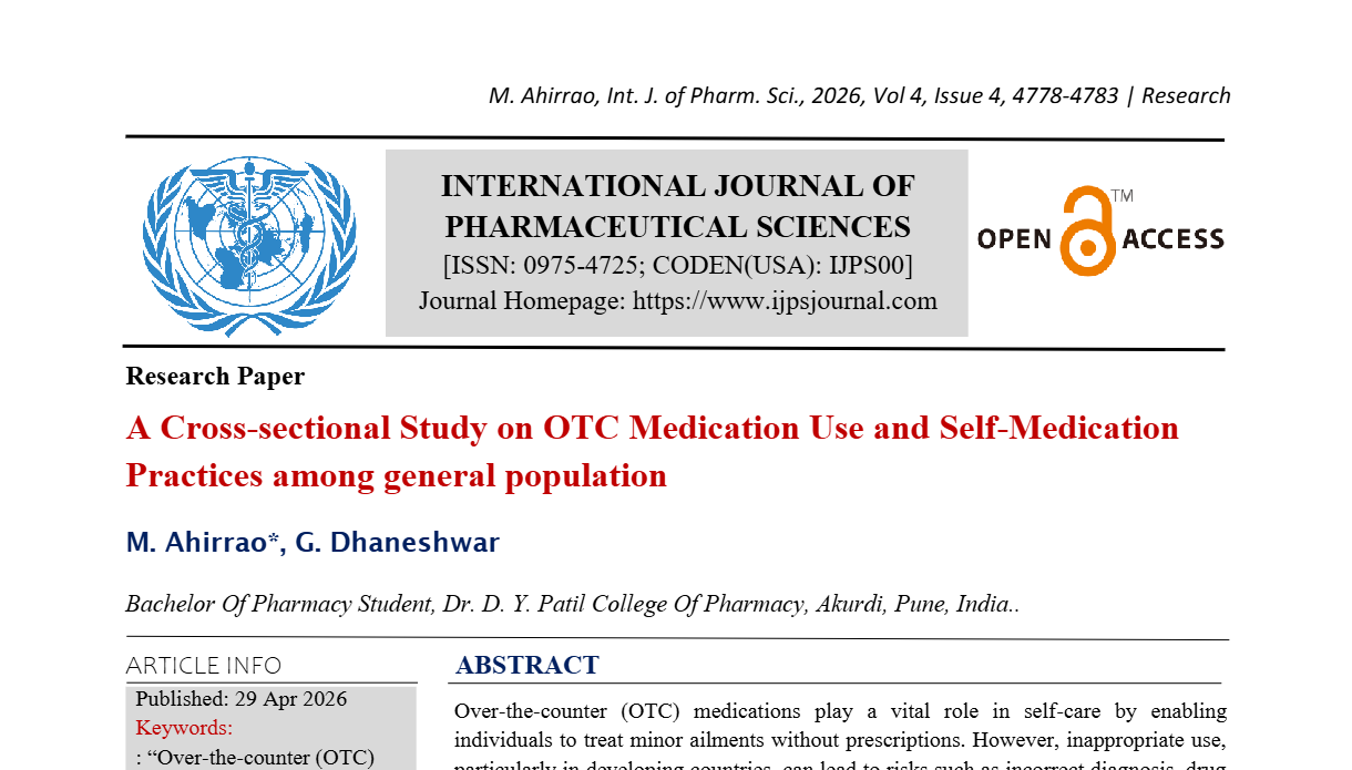 A cross-sectional study on otc medication use and self-medication practices among general population 